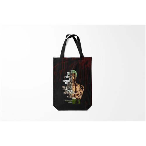 фото Сумка-шоппер / 31х42 см / аниме / one piece зоро окровавленный burnettie