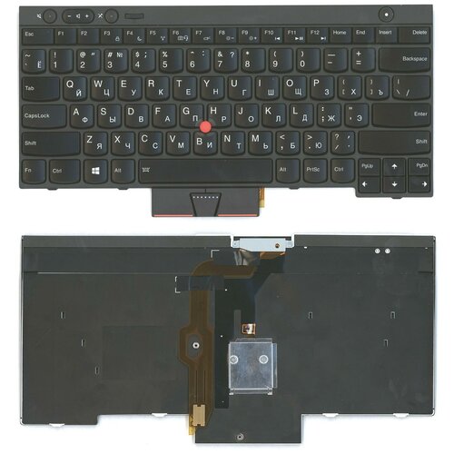 Клавиатура для ноутбука Lenovo ThinkPad T430 T430I X230 T530 L430 L530 черная с подсветкой 4935₽