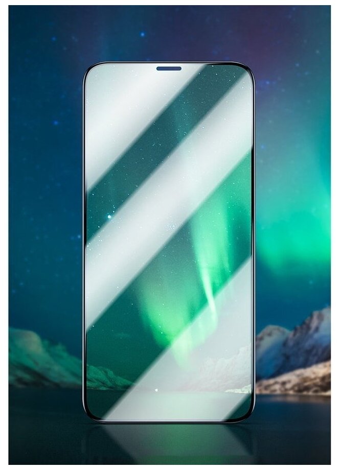Комплект защитных стекол для iPhone 11 Pro/X/XS 03мм Baseus Full-screen Curved Eye Protective - Черный (SGAPIPH58S-IA01)