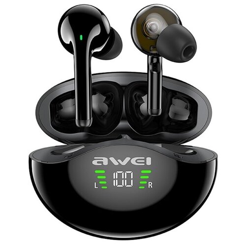Awei T12P Беспроводные наушники TWS Наушники с двойным динамическим драйвером Bluet 249000₽