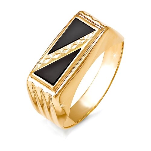 фото Золотое кольцо кюз del'ta d040140 с фианитом diamant-online