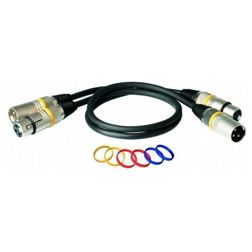 Кабель аудио 1xXLR - 1xXLR Rockcable RCL30355 D6 5.0m