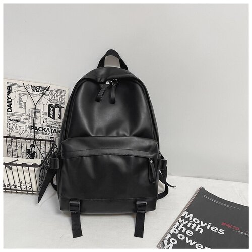 Большой кожаный рюкзак, кожаный ранец, кожаный портфель, рюкзак для него и для неё из экокожи, кожаный рюкзак