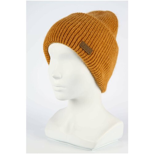 фото Шапка бини ferz, размер uni, горчичный