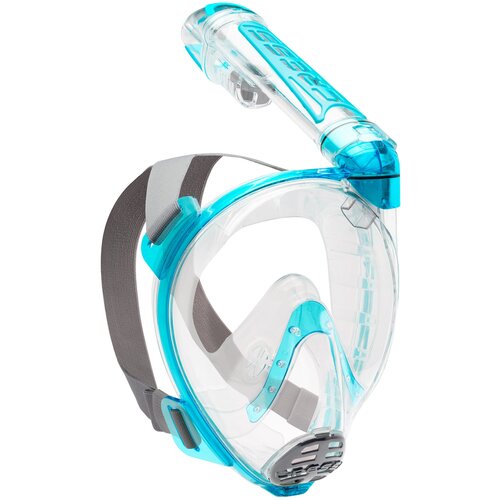 Полнолицевая маска для плавания/снорклинга CRESSI DUKE прозрачный/аквамарин (S/M)