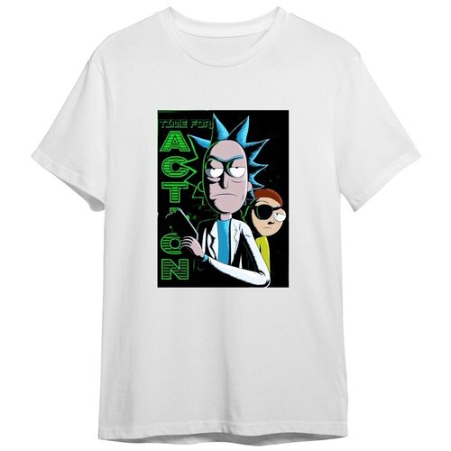 фото Футболка сувенирshop "рик и морти/rick and morty" белая xl сувенир shop