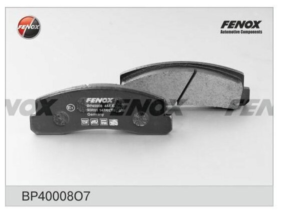 Колодки тормозные дисковые FENOX BP40008O7