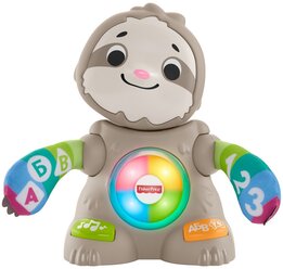 Интерактивная развивающая игрушка Fisher-Price Linkimals Танцующий ленивец GHY96, серый