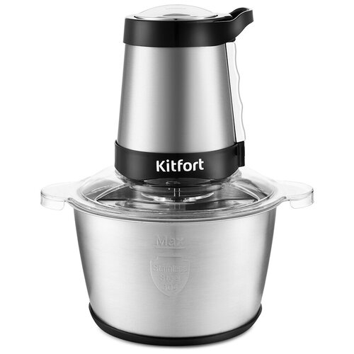 Kitfort Измельчитель Kitfort КТ-3035 нержавеющая сталь 300 Вт 2 л 1 скорость металлик 431200₽