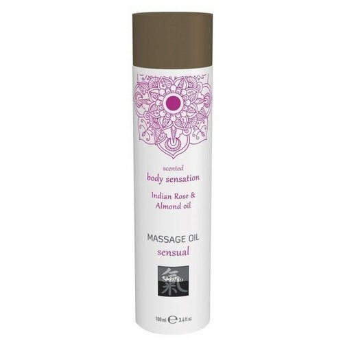 46815 Shiatsu Massage Oil Sensual Indian Rose  & Almond oil, 100 мл. Массажное масло, Индийская Роза и масло Миндаля