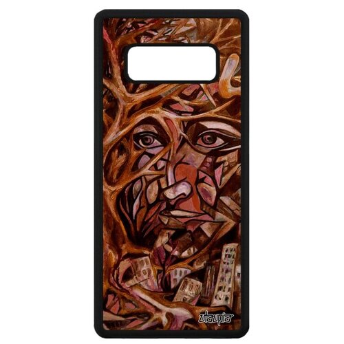 фото Защитный чехол на телефон // samsung galaxy note 8 // "взгляд" стиль женский, utaupia, светло-коричневый