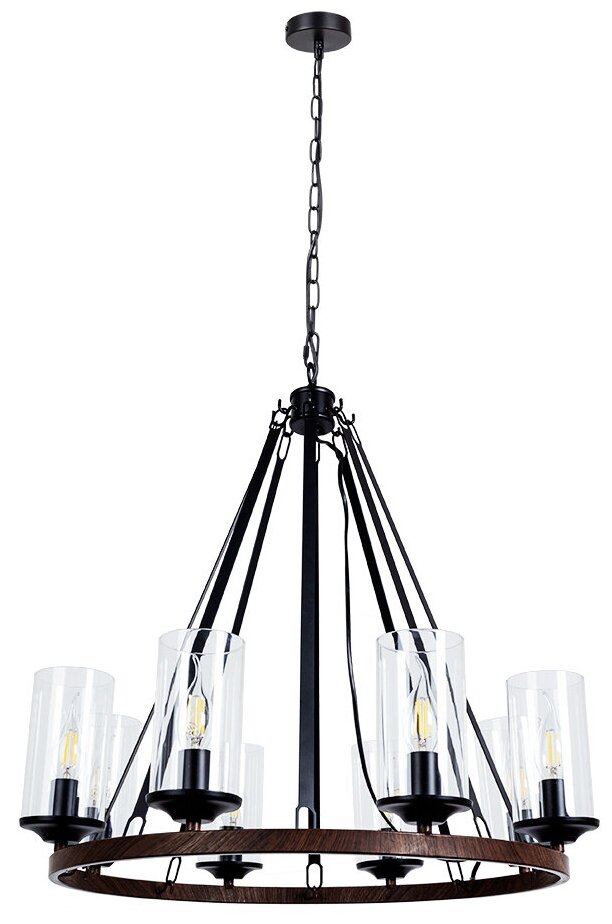 Подвесная люстра Arte Lamp Dalim A7014SP-8BK