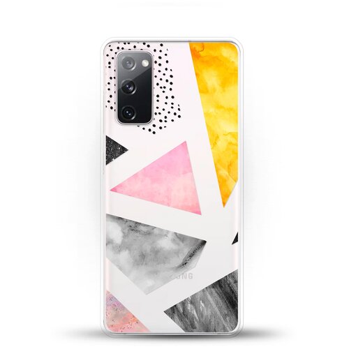 фото Силиконовый чехол мраморные треугольники на samsung galaxy s20fe (fan edition) andy & paul
