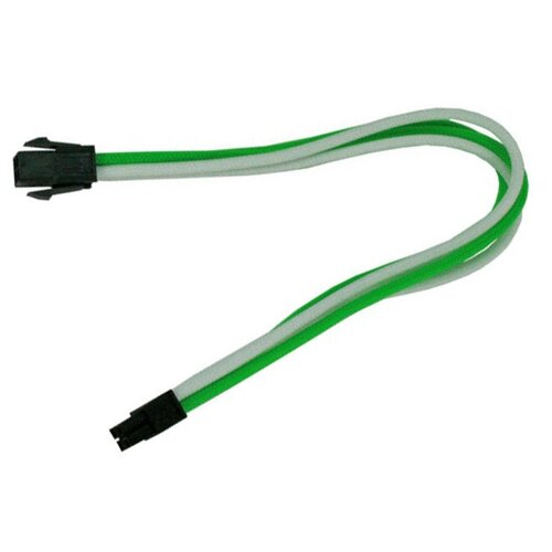 Аксессуар Удлинитель Nanoxia 4-pin P4 30cm Green-White NXP4V3EGW удлинитель nanoxia 8 pin eps 30см зеленый белый nx8pv3egw