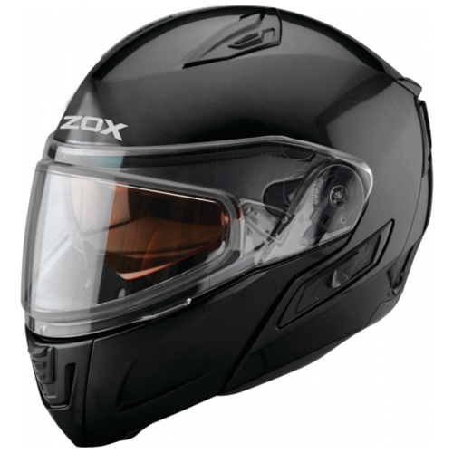 Шлем снегоходный ZOX Condor, двойное стекло, глянец, черный, размер XS