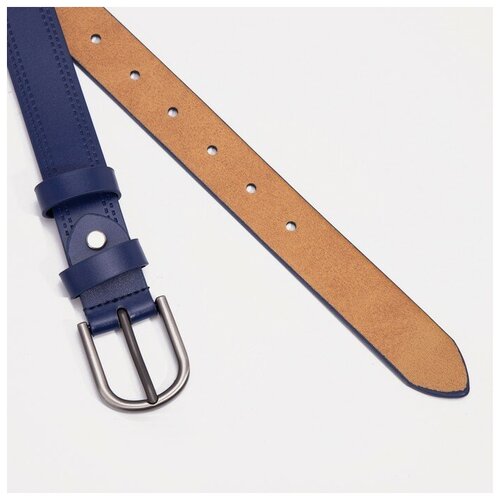 фото Ремень, ширина 3 см, винт, цвет синий supreme