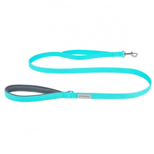 Поводок AmiPlay Samba L 150х2,5 см, бирюзовый