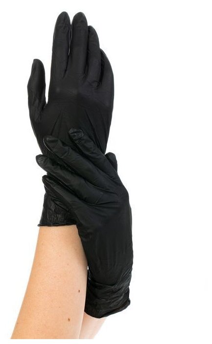 Archdale, перчатки для маникюриста нитриловые Nitrimax (черные, XS), 50 пар
