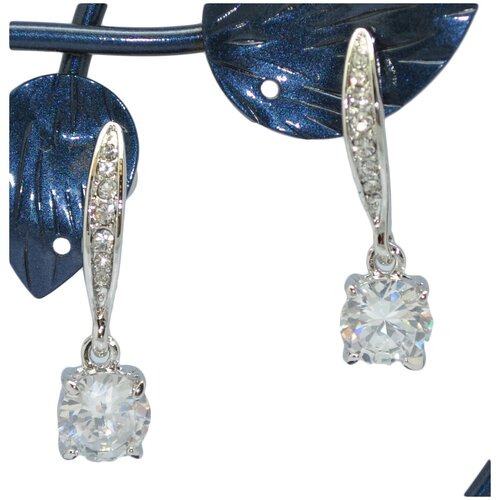 Серьги с подвесками Randa, бижутерный сплав, коричневый