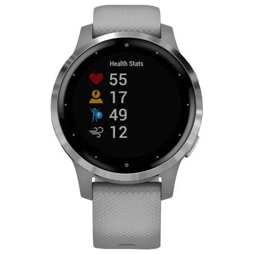 Умные часы Garmin Vivoactive 4s серебристыйсерый 3092400₽
