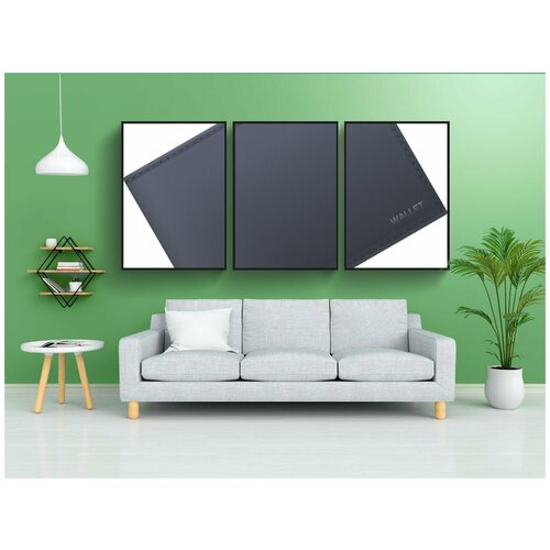 фото Набор модулных постеров для интерьера "бумажник, дон, наличные" 60x90 см. в тубусе, без рамки lotsprints