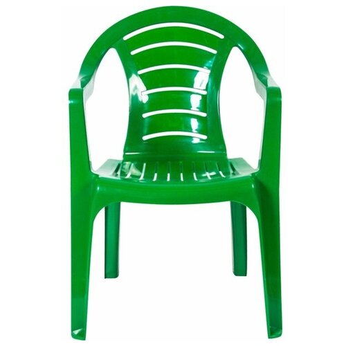 Кресло садовое 40х39х79 cм пластик зеленый (оттенок в ассортименте)