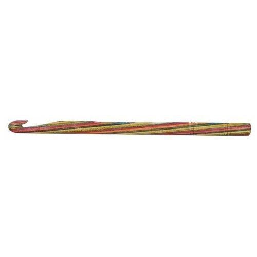 Крючок для вязания Symfonie 5мм, дерево, многоцветный, KnitPro, арт.20707 новый размер secco многоцветный