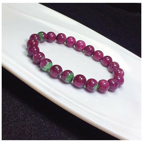 Браслет, турмалин синтетический, размер 21 см., размер one size, фиолетовый