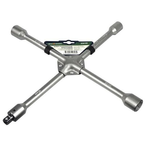 фото Ключ 531221 балонный крестовой 17х19х21х1/2 усиленный под квадрат 160140 (дело техники)