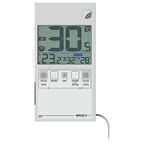 фото Цифровой термометр оконный (рамный, уличный) в ультратонком (7мм) корпусе (rst01581)