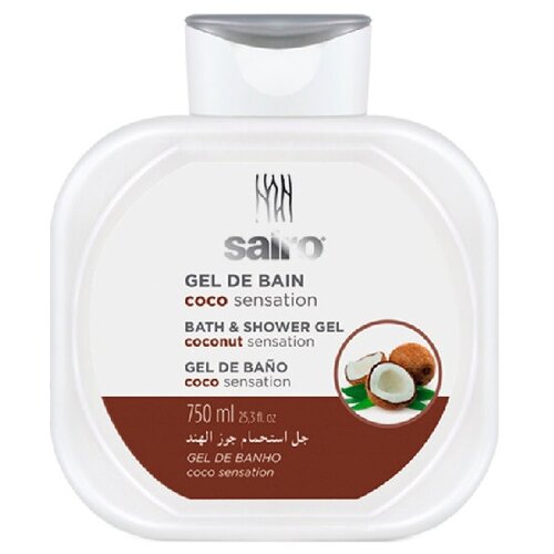 Гель-пена для душа Sairo Coconut Bath Gel 750 мл гель для душа sairo coconut 750 мл