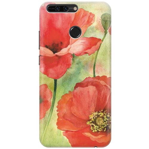 фото Re:pa накладка transparent для sony xperia l1 с принтом "алые маки"