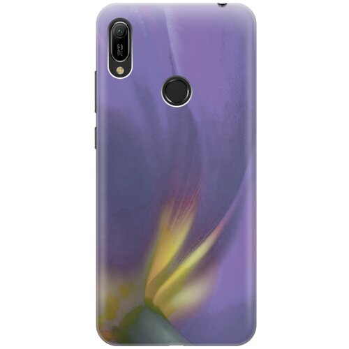фото Силиконовый чехол на huawei y6 (2019) / y6 prime (2019) / honor 8a / 8a pro / хонор 8а / хонор 8а про / хуавей у6 2019 / хуавей у6 прайм 2019 с принтом "фиолетовая фиалка gosso