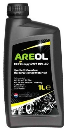 AREOL 0W20AR066 AREOL ECO Energy DX1 0W20 (1L)_масло моторное! синт.\API SP RC, ILSAC GF-6A, GM Dexos 1 Gen 2