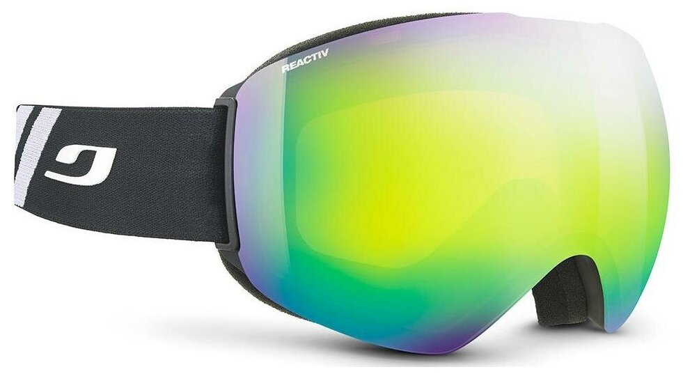   Julbo 2022-23 Skydome Black-White/Reactiv 2-3 Glarecontrol Flash Green (US:XXL)