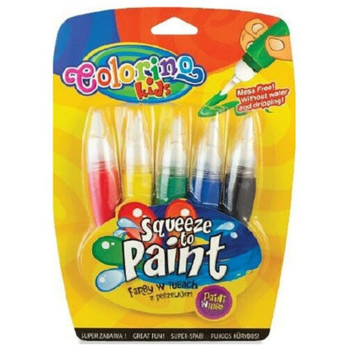 Жидкие краски Colorino в ручке с кисточкой 5 цветов CL15813PTR