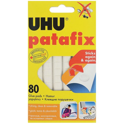 UHU Клеящие подушечки Patafix клеящие подушечки uhu patafic белые 80 штук