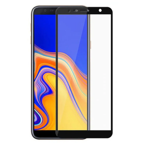 Защитное стекло 5D для Samsung Galaxy J4+(2018) , J6+ (2018) , с черной рамкой / полный клей / полноэкранное