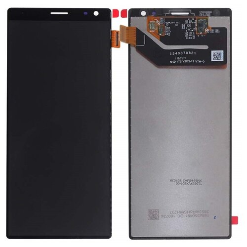 Дисплей (экран) в сборе с тачскрином для Sony Xperia 10 Plus (I4213) черный