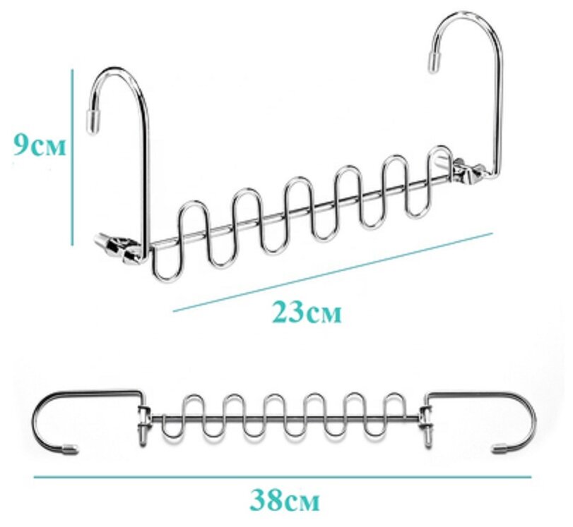 Вешалка-плечики органайзер усиленная металлическая, 1 шт - фотография № 6