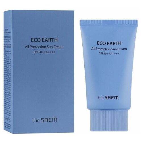 Крем солнцезащитный THE SAEM Eco Earth All Protection Sun Cream Spf50+ Pa+++, 50мл.