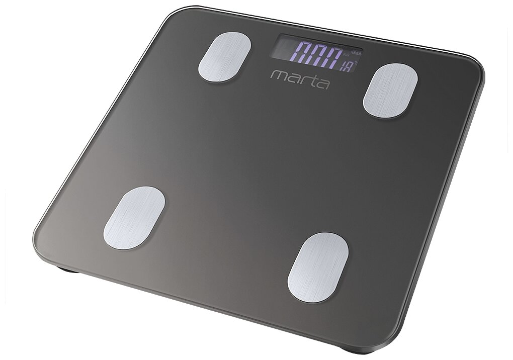 Весы MARTA MT-1607 серый графит умные электронные сенсор, встроенный термометр