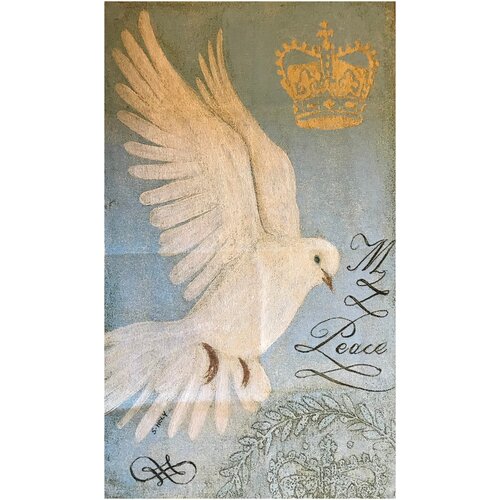 Американский Гобелен Картина Голубь Мира Вертикальный 70 x 119 см