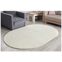 Ковер 41300 Овал White-Cream 80 x 150 см, интерьерный, в прихожую, в детскую, в гостиную, прикроватный, в кухню