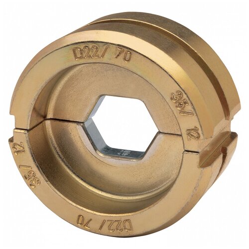 Матрица серии 22 для трубч медных DIN наконечников 35 мм2 шестигранник