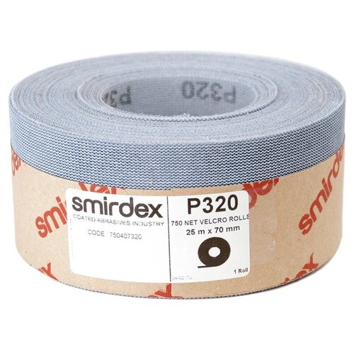 P180 70мм*25м SMIRDEX Net Velcro 750 Абразивная сетка в рулонах