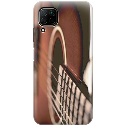 фото Силиконовый чехол на huawei p40 lite / хуавей п40 лайт с принтом "гитара gosso