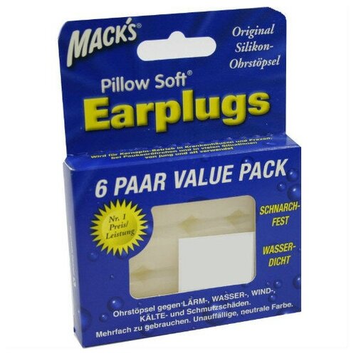 фото Беруши macks pillow soft (силиконовые, 12 шт.) mckeon (mack's)