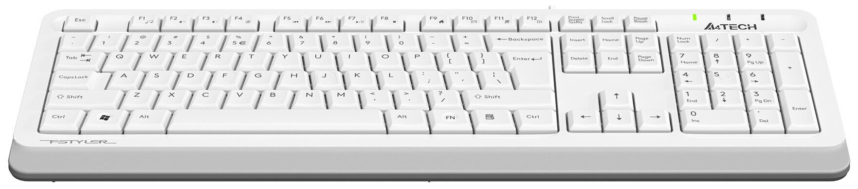 Клавиатура A4Tech Fstyler FKS10 белыйсерый USB