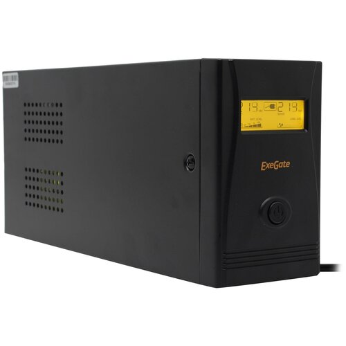 Exegate EP285586RUS ИБП ExeGate SpecialPro Smart LLB-600.LCD.AVR.C13 600VA/360W, LCD, AVR, 4*IEC-C13, Black